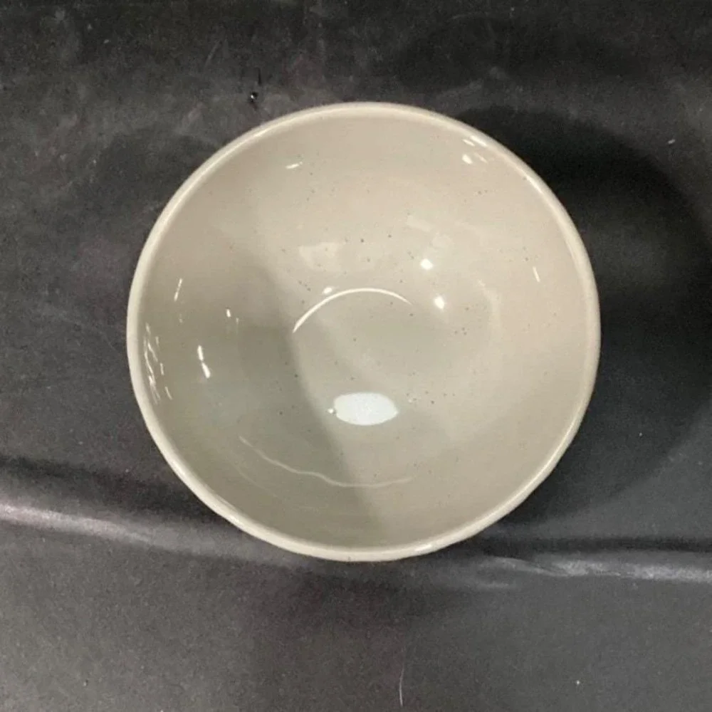 West Elm Gray Speckled Cereal Bowls,‎ Set Of 2, Minimalist Stoneware Dinnerware